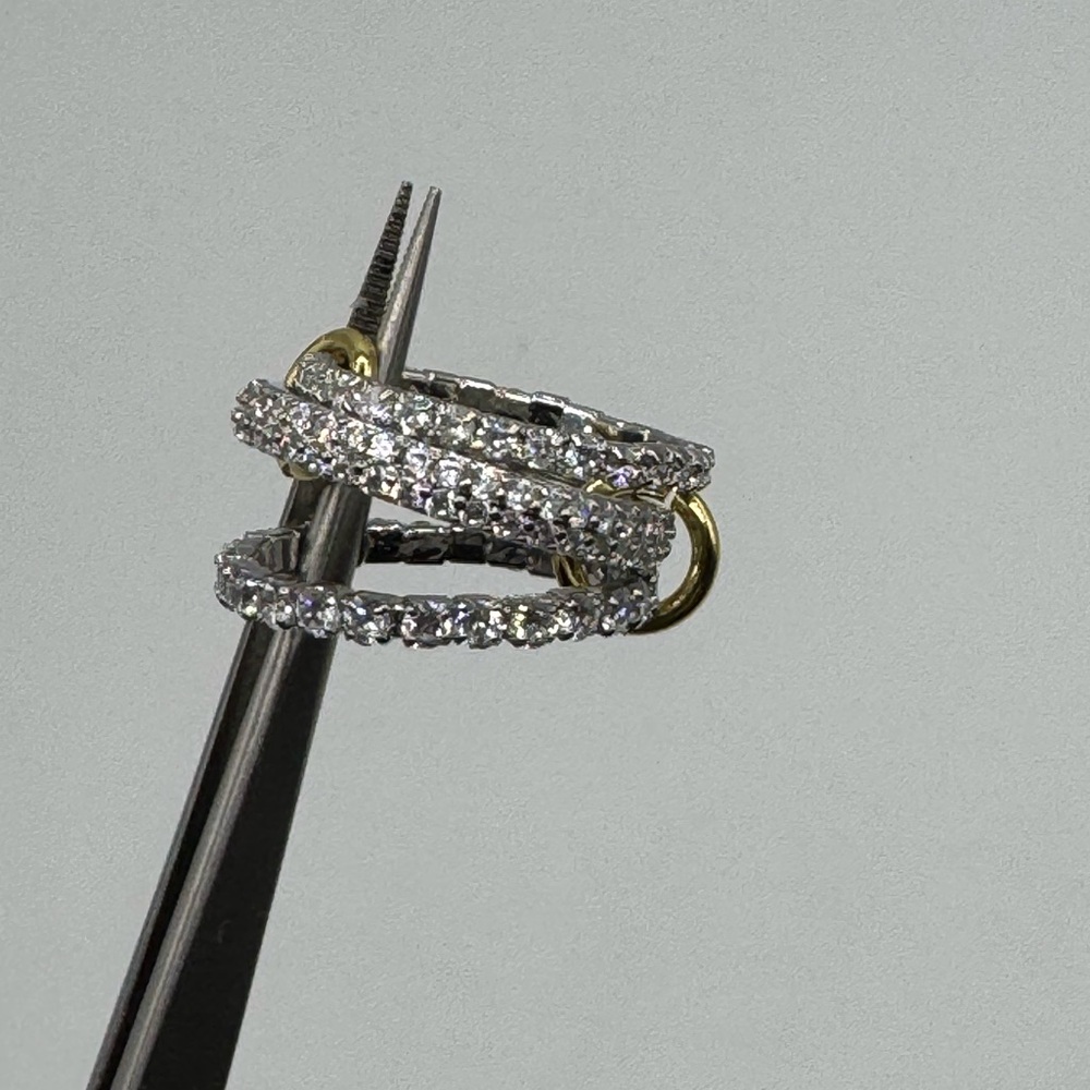 18k 3-Row Stack Ring - Picture 7 of 9